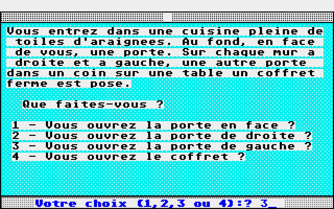 Trésor dans la Maison des Brigands (Le) atari screenshot